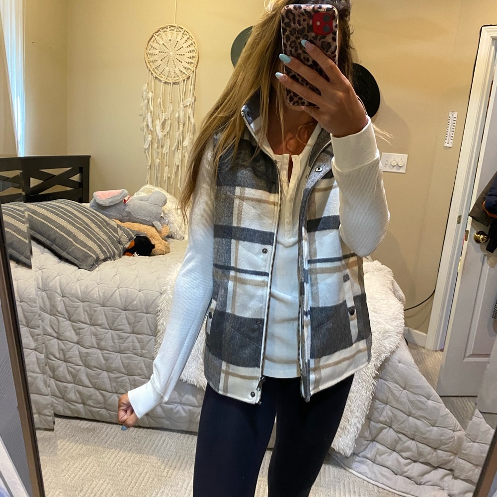 Vici plaid vest jacket